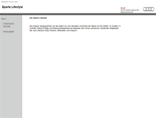 Tablet Screenshot of lifestyle.audi-club-international.de